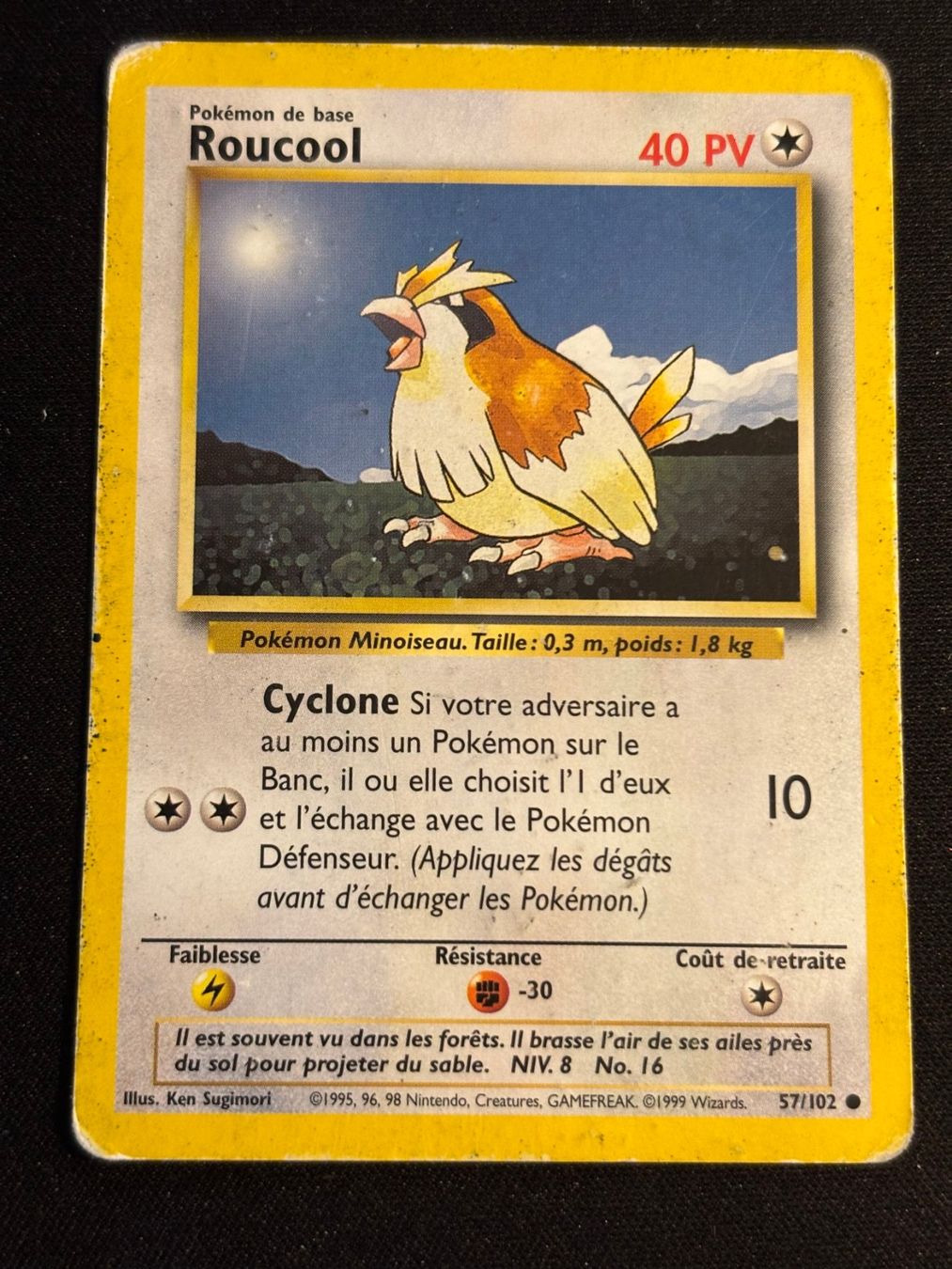 Pokémon Carte collezionabili: Pokemon Roucool - Set de Base 57/102 - Français – Usato da Bern venduto da Big_GS