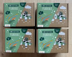 Fabrikneu: 4 Bastelboxen Flugeule von der Migros