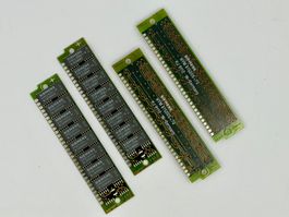 4× Siemens HYM861000S-70 1MB 30-Pin SIMM – FPM Parity 70ns