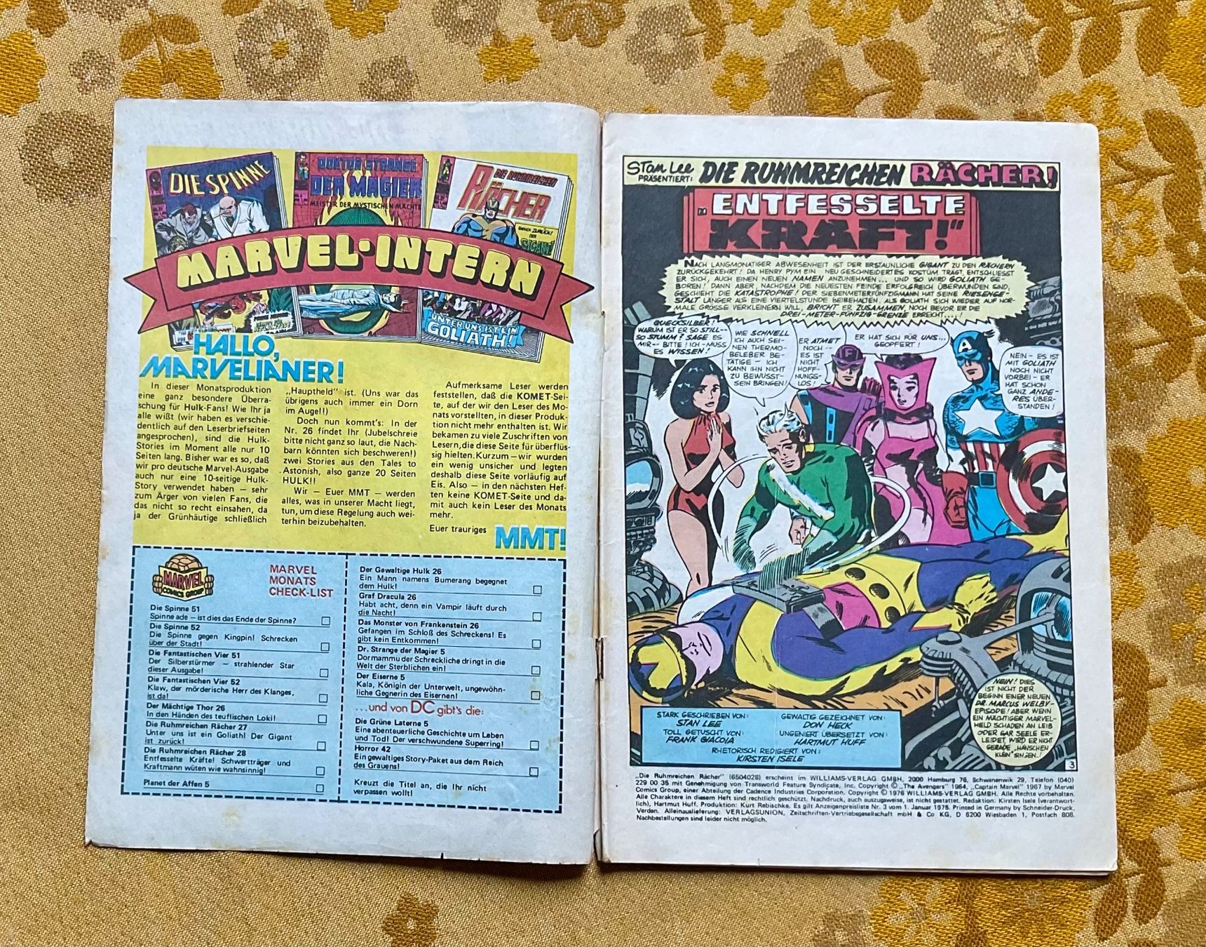 BD: Die Ruhmreichen Rächer Heft Nr 28 von 1976 – D'occasion à Endingen par nathan05 1