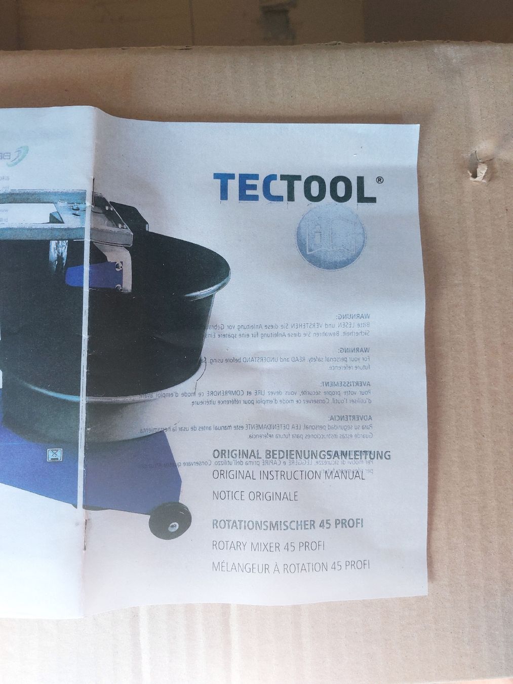 Alle Maschinen: Rotationsmischer 45 Profi, Tectool – Neu und originalverpackt aus Beringen von Laurissima_ 6