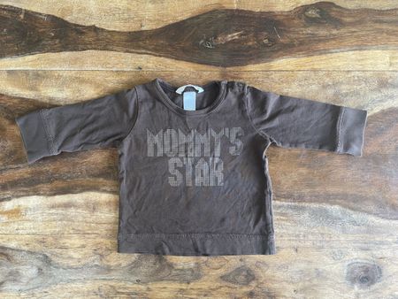 Baby Shirt, langarm, Grösse 68, "Mommy's Star", H&M