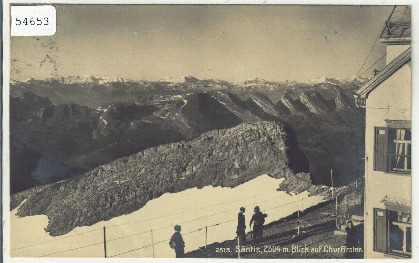 Cartoline postali: Säntis - Blick auf Churfirsten - animee – Usato da Ettingen venduto da Kartenplanet