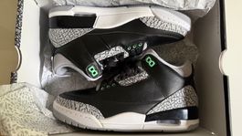 Air Jordan 3 Retro "Green Glow" Sneakers