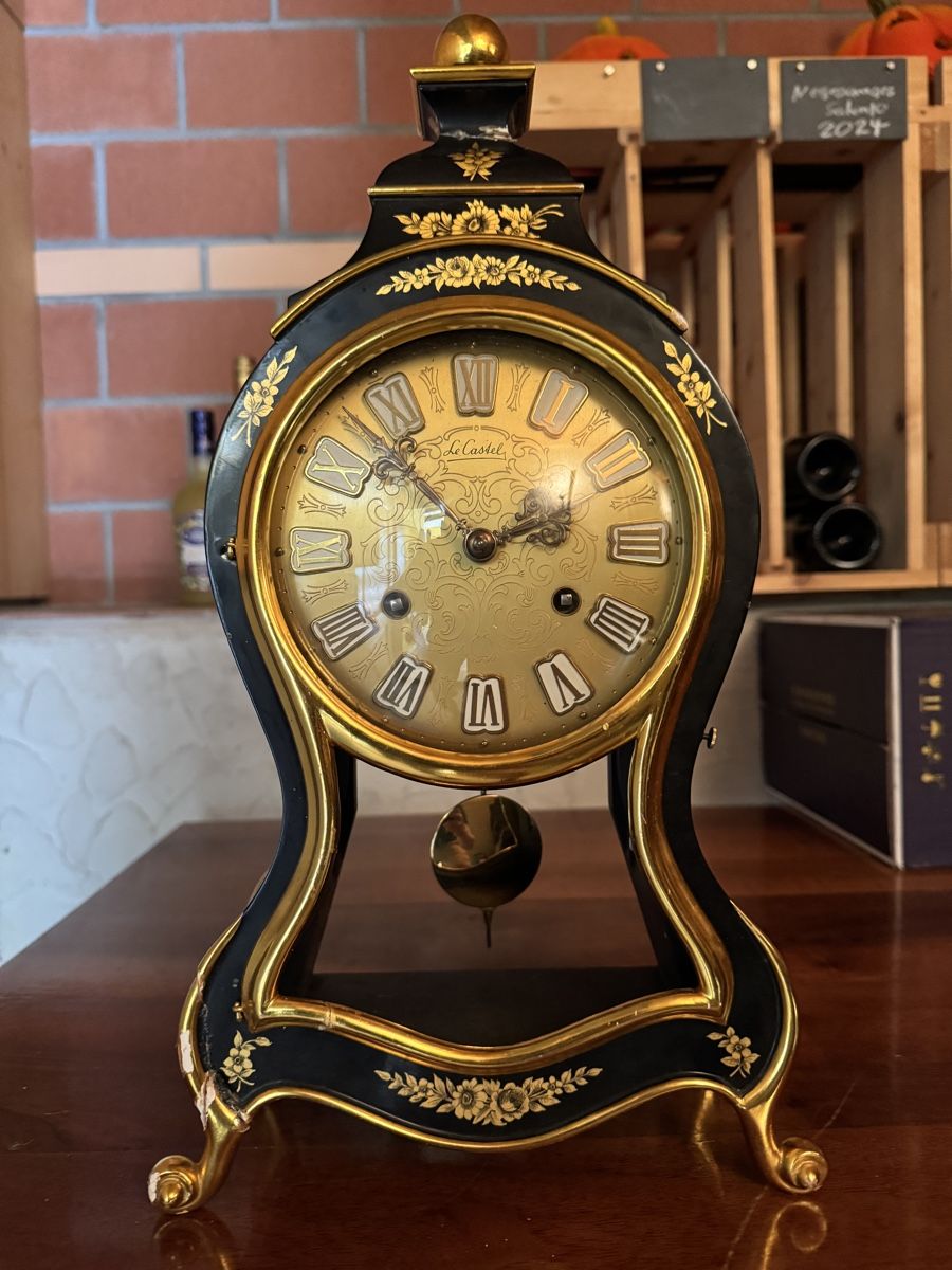 Orologi da terra & Orologi da parete: Pendule Le Castel schwarz goldfarben – Difettoso da St.Gallen venduto da davidmarceljud