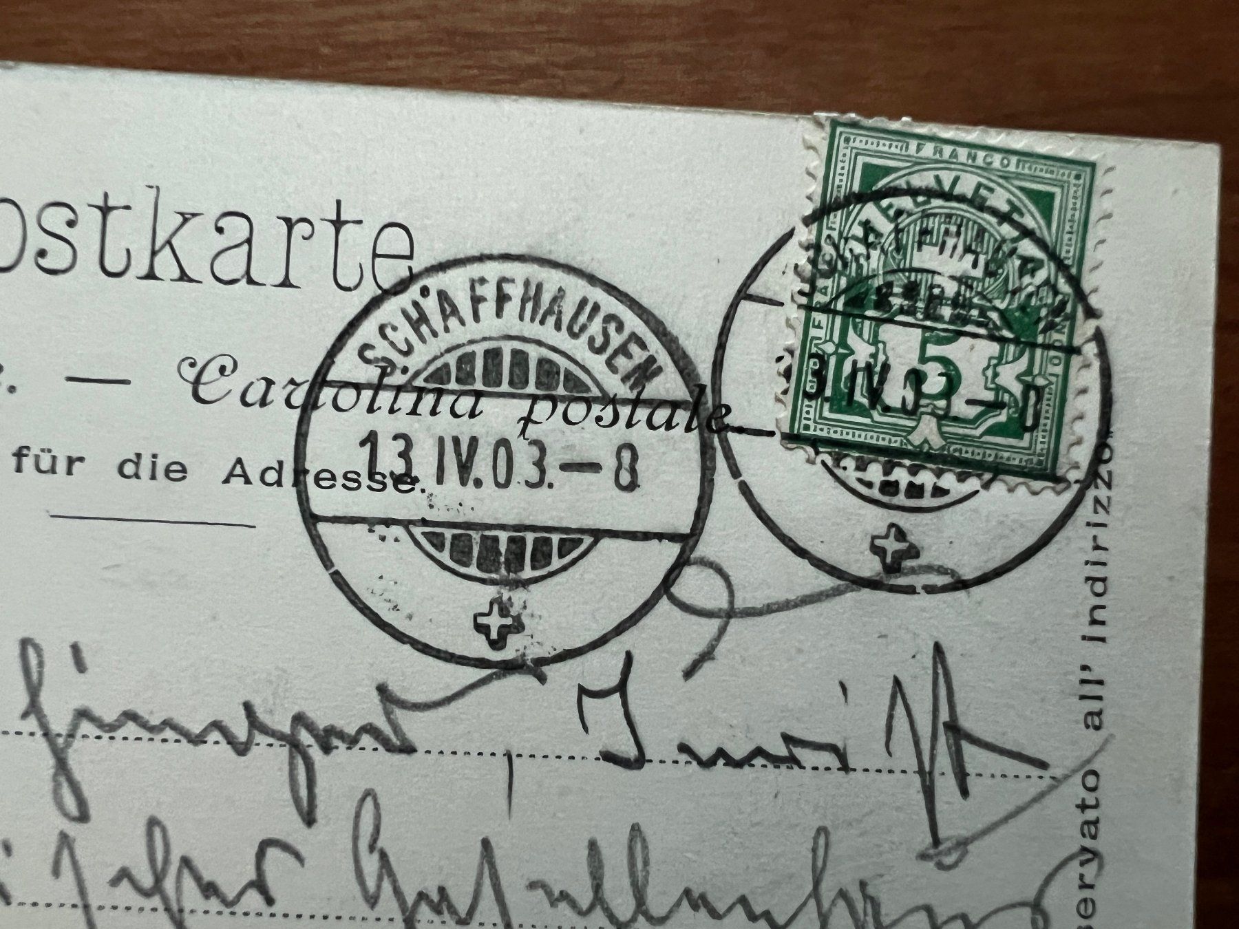 Cartoline postali: AK 1903 Rigi Kulm   (G2806) – Usato da Hinwil venduto da Sidi4 1
