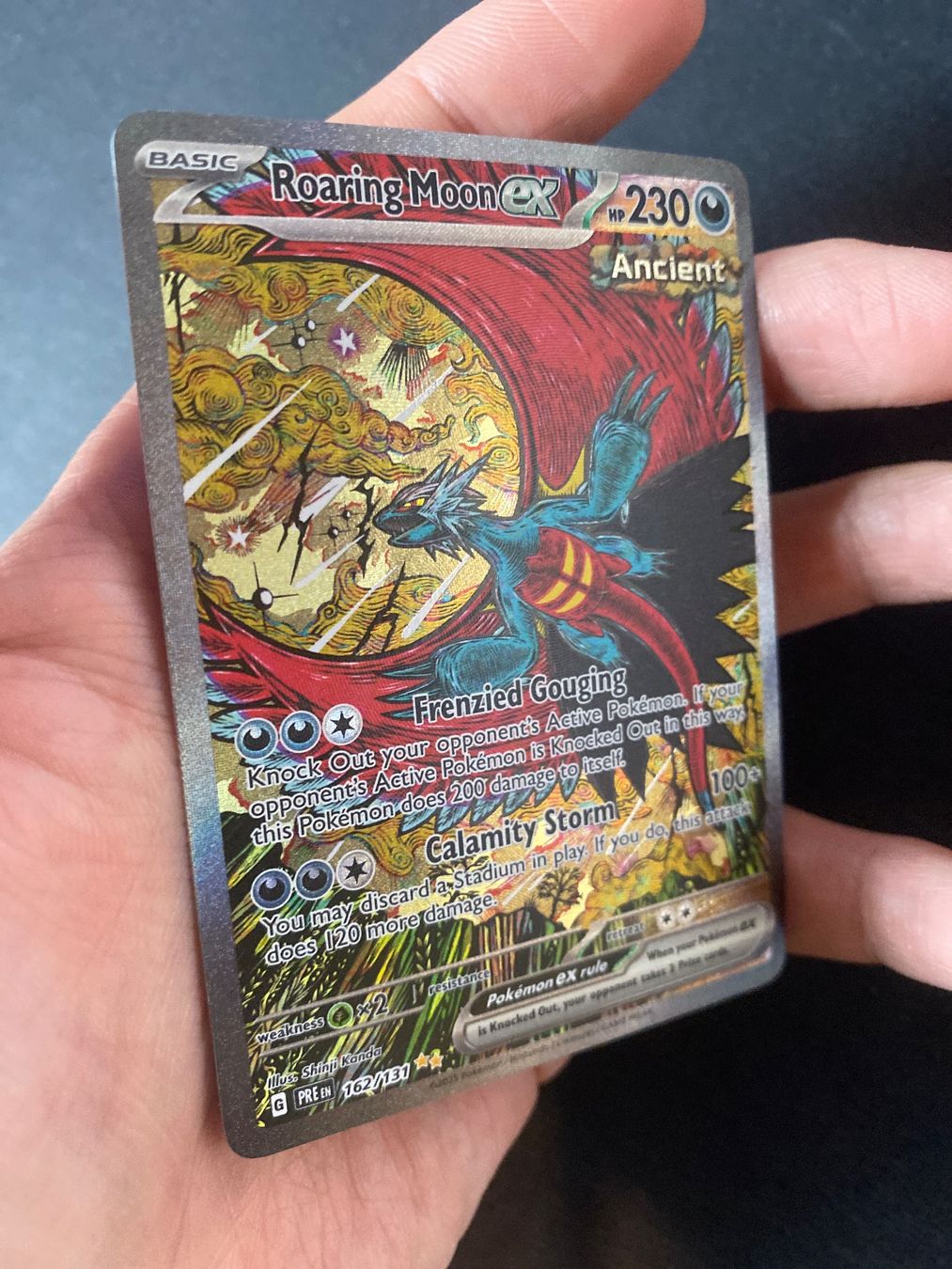 Pokémon Carte collezionabili: Roaring Moon ex 162 - SIR - Prismatic Evolutions - EN – Nuovo (secondo la descrizione) da Hausen AG venduto da Shrade 1