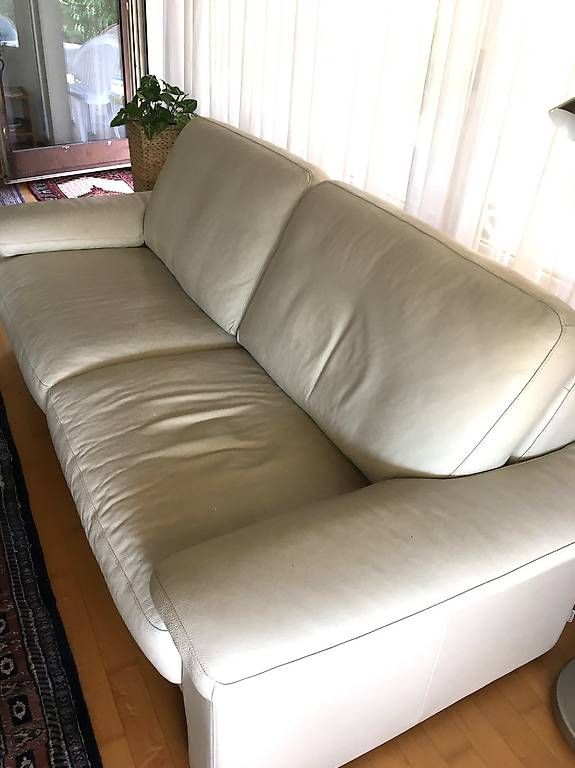 Sofas: Ledersofa 3-Sitzer beige – D'occasion à Zürich par BuenosAires03 2