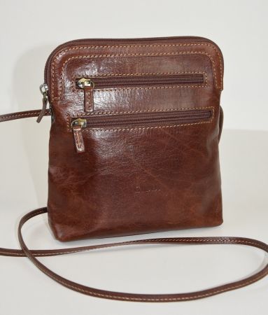GIUDI Tasche Echtleder made in Italy unisex /braun/21x21x6