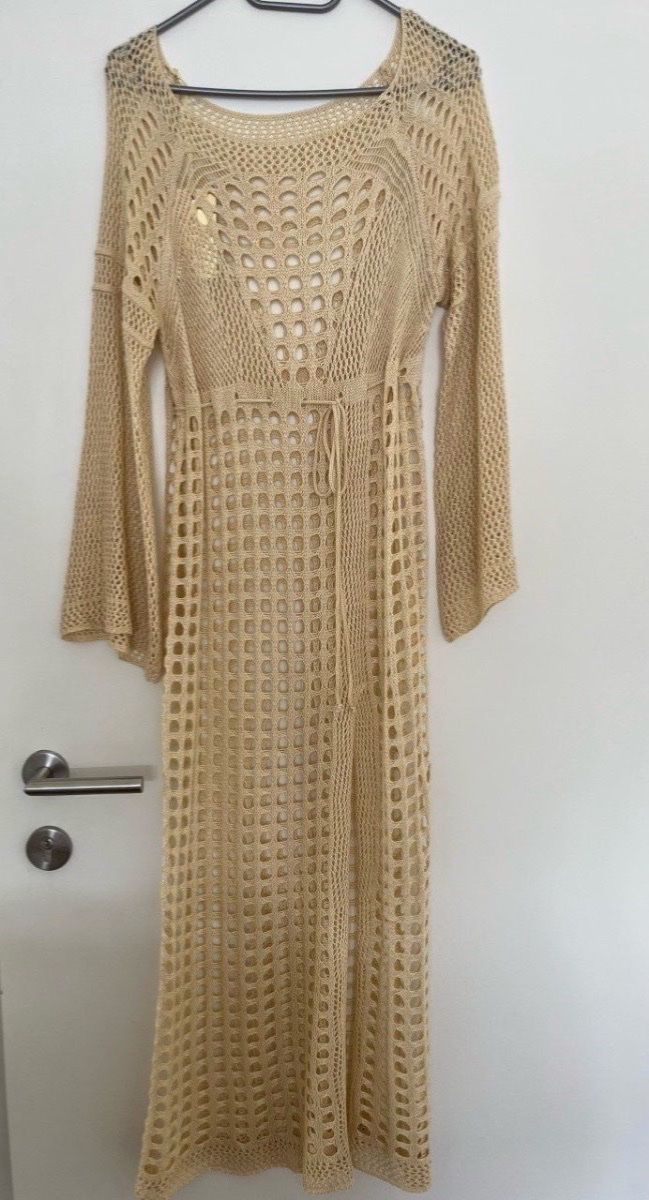 Vestiti: Strickkleid One Size, Farbe beige – Nuovo e nell'imballaggio originale da Triesen venduto da dardaleni 2