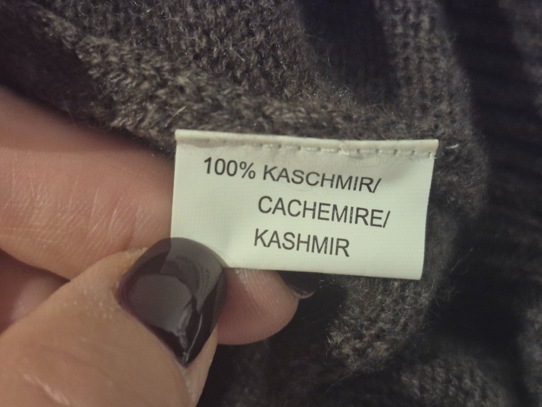 Pulls & Sweat-shirts: Damen Pullover braun mit Wasserfallkragen Kaschmere – D'occasion à Zürich par Roberto040 5
