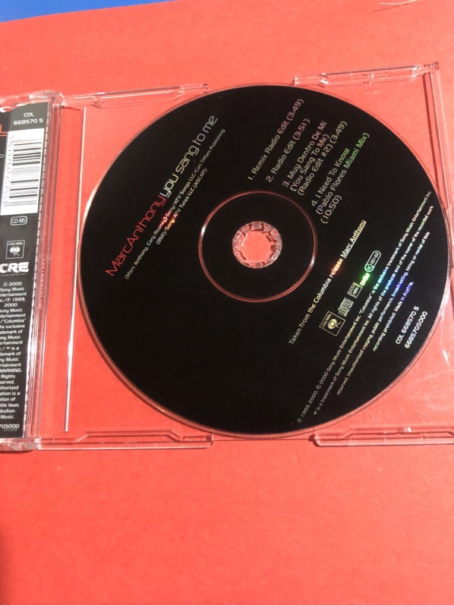 CDs: Marc Anthony You Sang To Me CD Single  – D'occasion à Flaach par rubo7 2