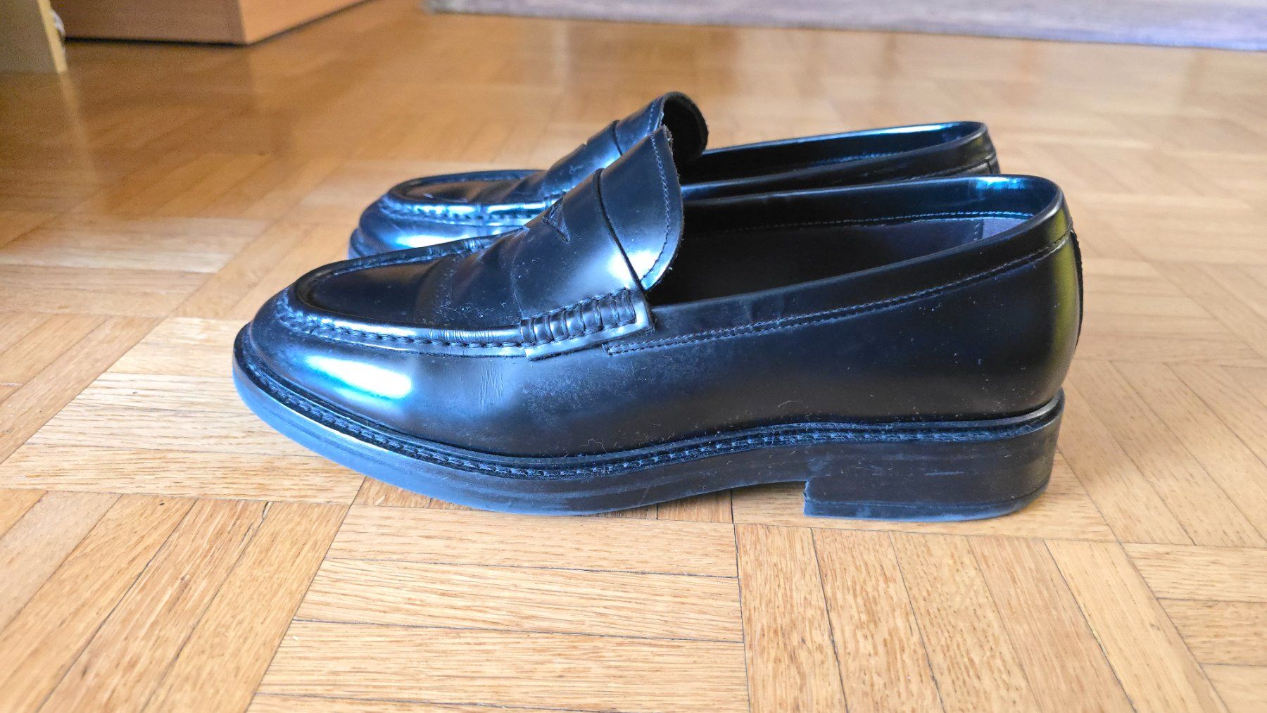 Massimo Dutti Herrenschuhe: Massimo Dutti Leder Loafer Schwarz Gr. 40 – Gebraucht aus Wallisellen von theblacksheep 3