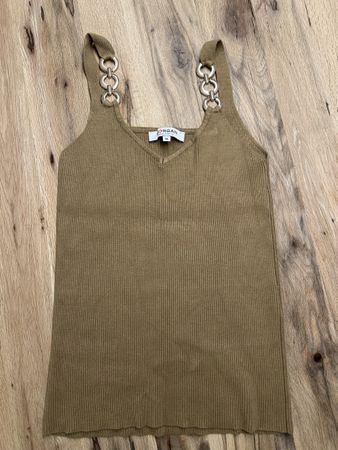Top Morgan braun mit Kettendetails Grösse M