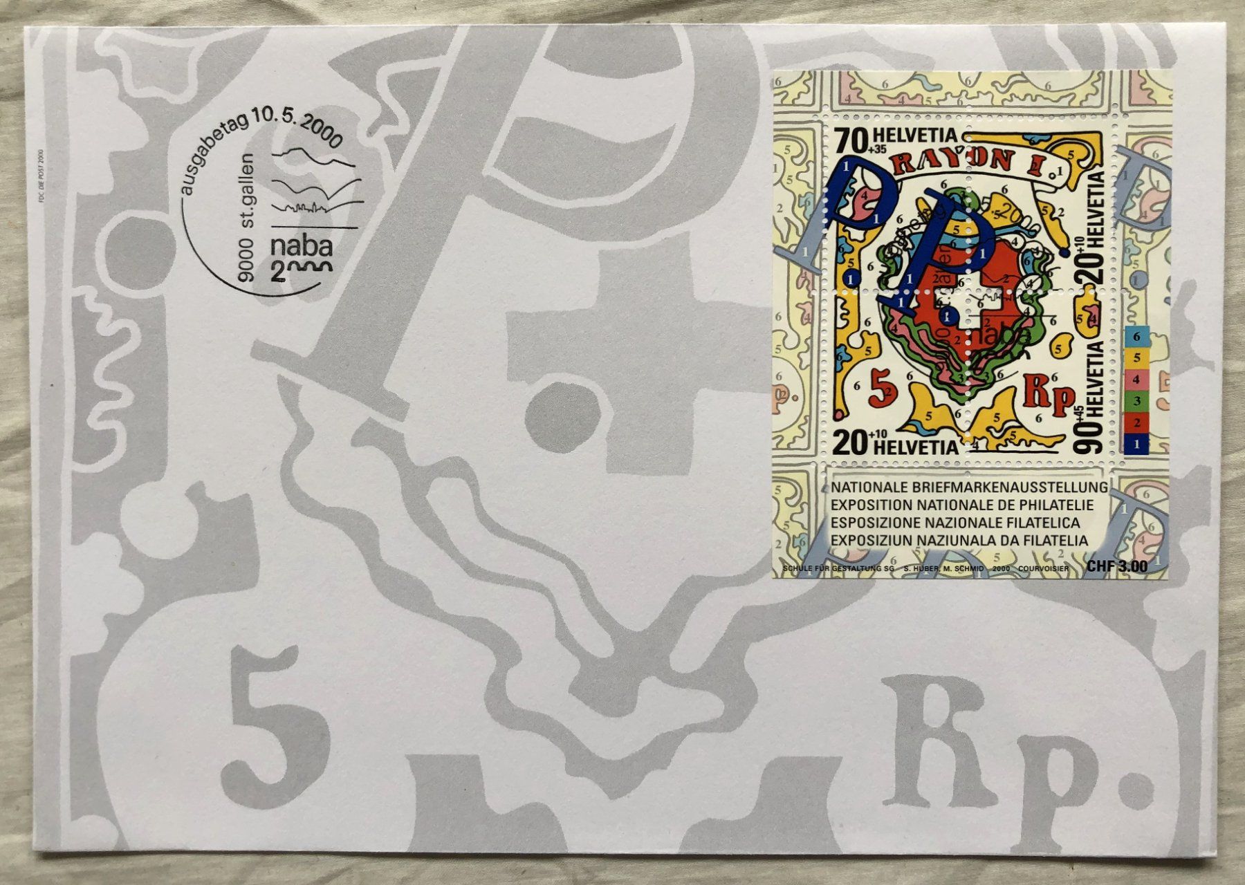 Tutti i francobolli: 3x Sonderausgaben/Blocks - FDC – Usato da Schaffhausen venduto da durruti 3