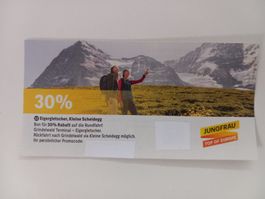 Jungfraubahnen Eigergletscher, Kleine Scheidegg, 30% Rabatt