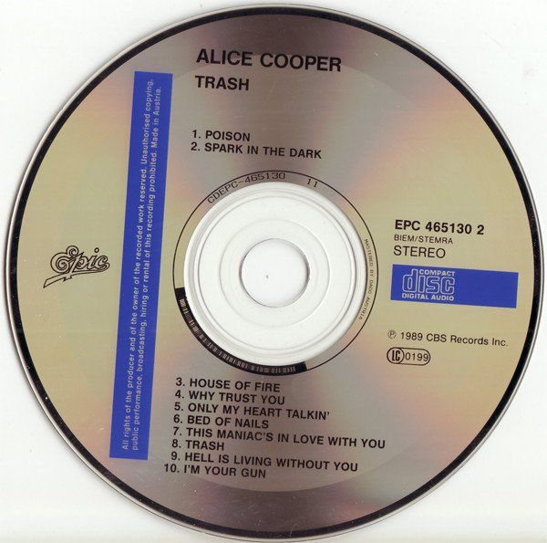 CD: Alice Cooper – Trash – Usato da Winterthur venduto da meduc11 2