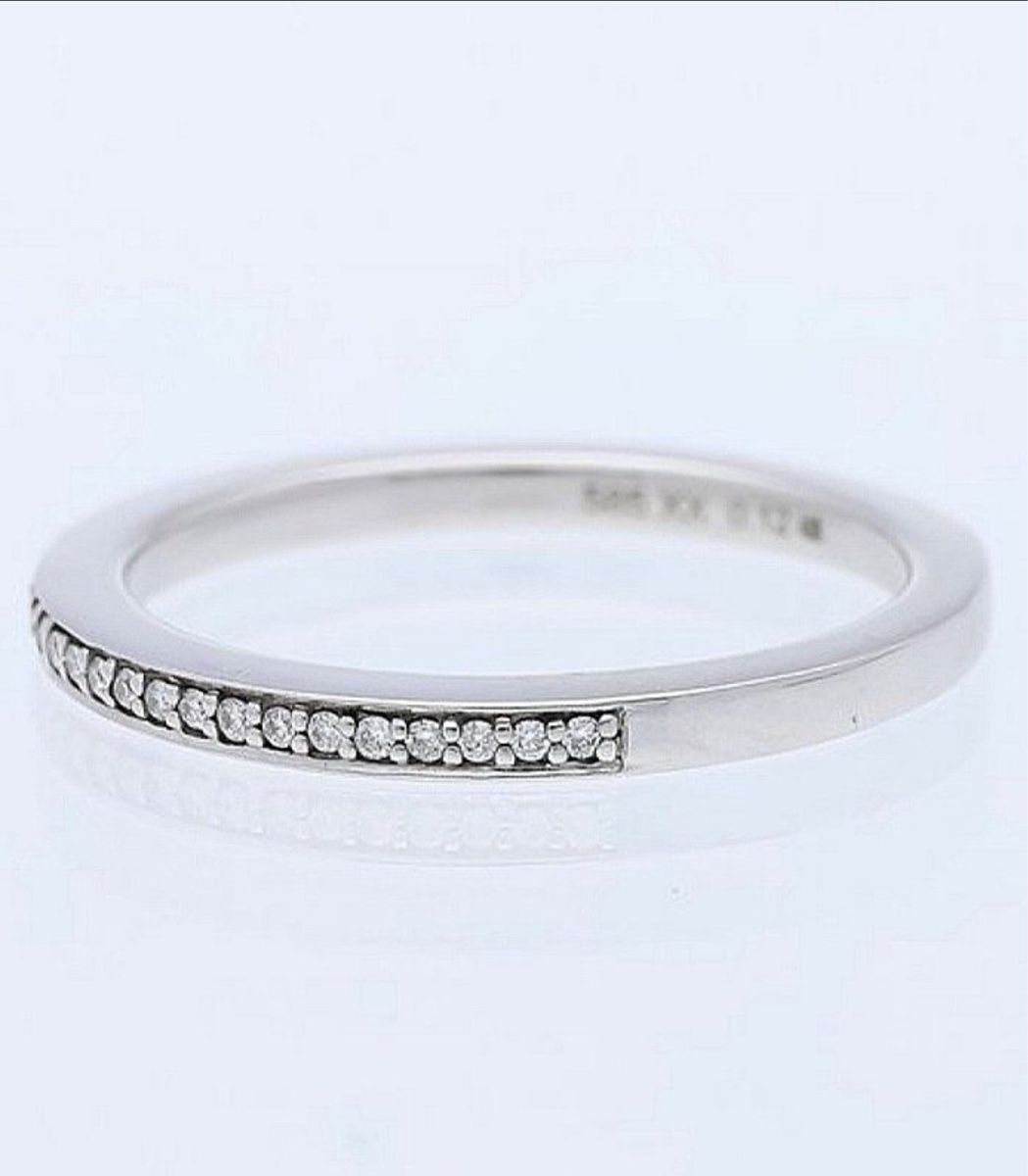 Ringe: 14k Weissgold Ring mit 0.12ct Diamanten – Neu (gemäss Beschreibung) aus Untersiggenthal von TimeandShine 1