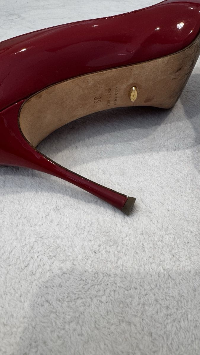 Sergio Rossi Scarpe da donna: Decolleté rosse Sergio Rossi, eleganti – Usato da Corseaux venduto da zetajones01 2