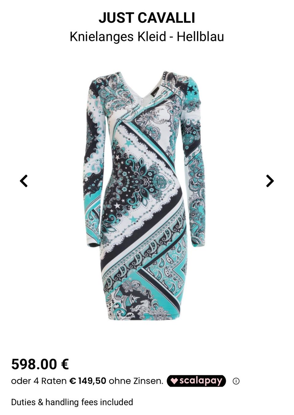 Roberto Cavalli Vestiti: Just Cavalli Kleid, Grösse 38 – Nuovo (secondo la descrizione) da Fällanden venduto da ekaterinatheissl