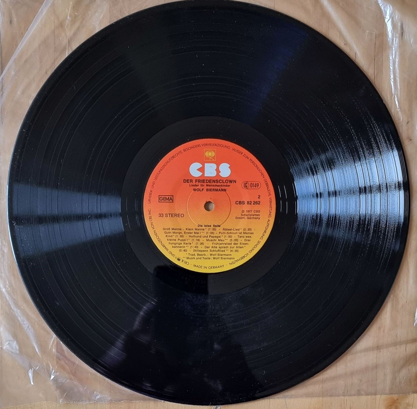 Dischi in vinile: LP Wolf Biermann "Der Friedensclown" (DE 1977) Originalpress – Usato da Luzern venduto da Frizzz 2