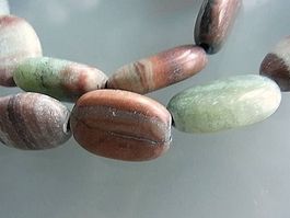 Onyx italienischer rot-grüner 17x11mm, 1 Strang