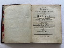 Geschichte des im 1756 und 1757sten Jahre in Deutschland