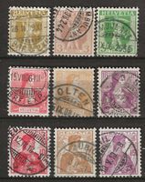 CH101 - 3 séries 1907-1909 obl.