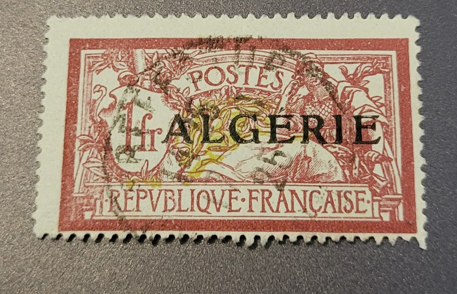 Tutti i francobolli: Algerien 1924 alte briefmarke – Usato da St Gallen venduto da Stampsalshobby