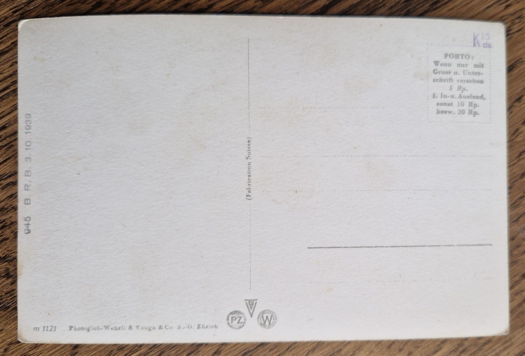 Cartoline postali: Drahtseilbahn Schwyz-Stoos  1939 – Usato da Ebikon venduto da Donar50 1