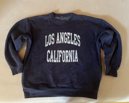 Sweatshirt John Galt Los Angeles California navy blue L