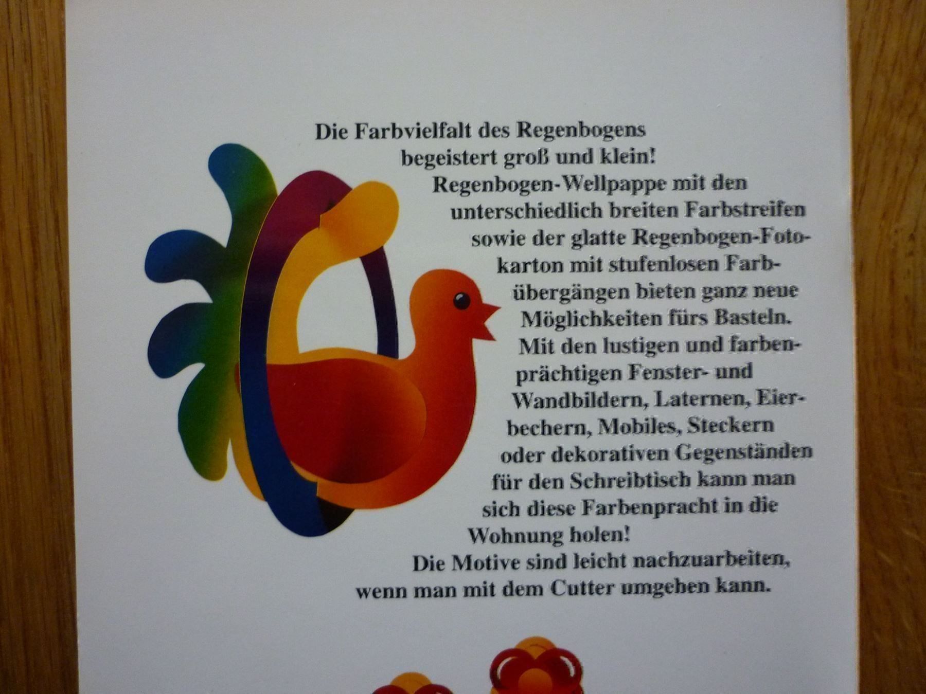 Bücher: Bunt wie der Regenbogen - Mit Vorlagen- Basteln – Gebraucht aus Wetzikon ZH von Libelle01 1