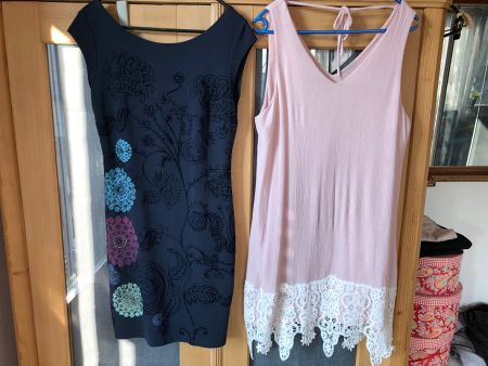 Desigual Sommerkleider Spitzen Kleid Tunika Damenkleider
