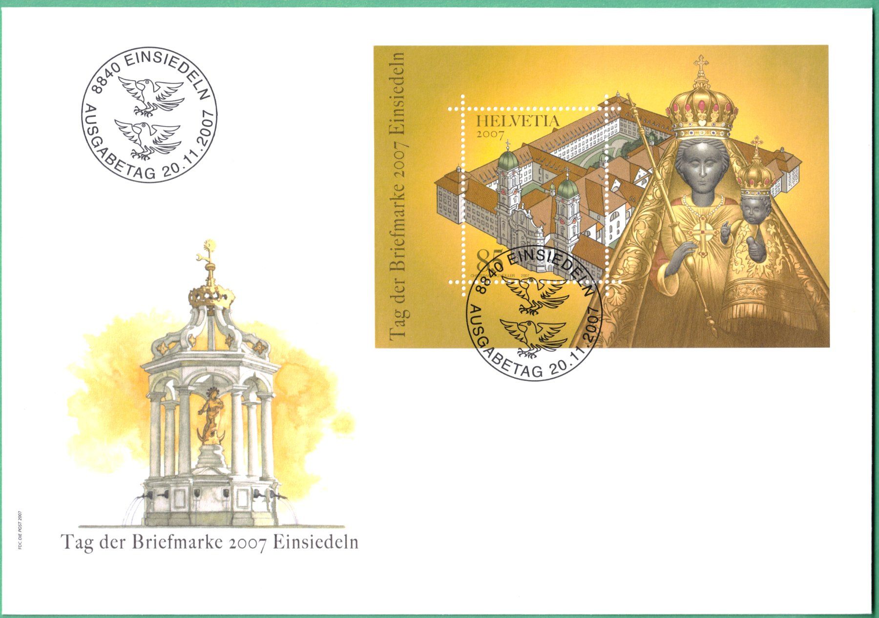 Tutti i francobolli: 4/2007  Serie auf Ersttagsumschlag   FDC – Usato da Mellingen venduto da Ginger 1
