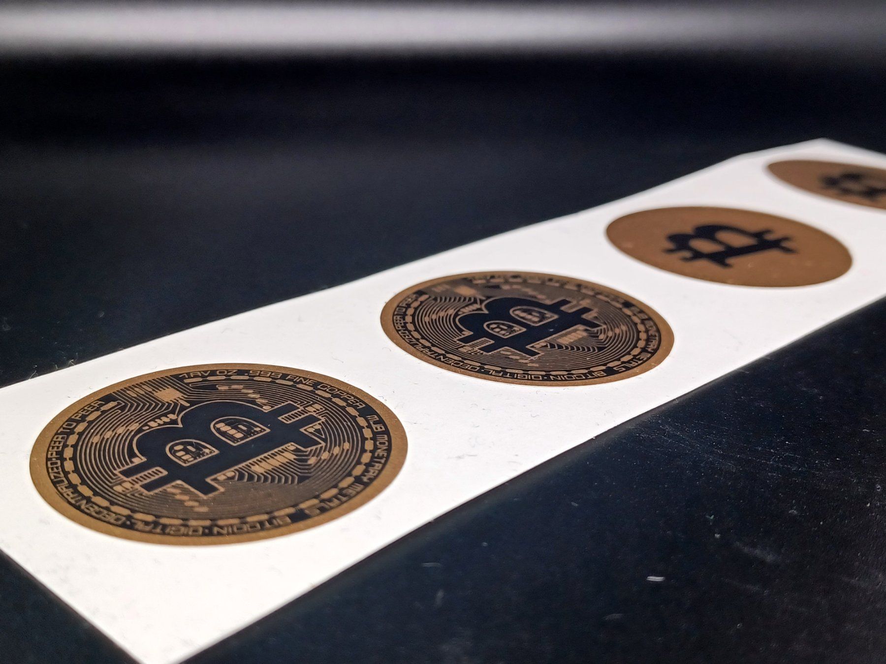 Sticker: Bitcoin Goldsticker BTC / 4er Set – Nuovo e nell'imballaggio originale da Turbenthal venduto da enjak 2