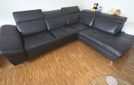 echtes Ledersofa