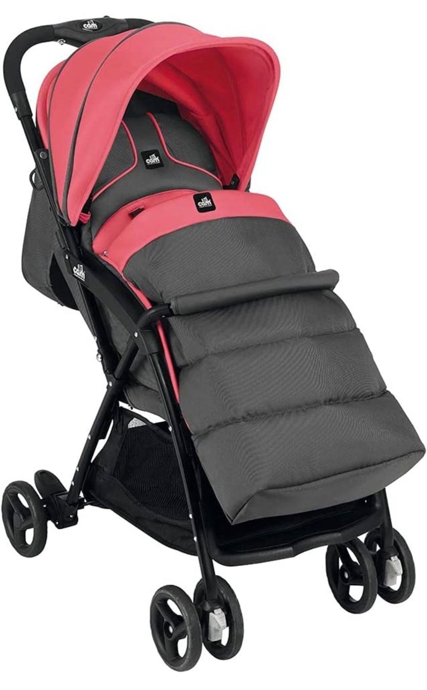 Kinderwagen: Cam Kinderwagen Modell curvi, korallenrot – Neu und originalverpackt aus Basel von Seifehuesli