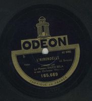 DAJOS BELA Printemps l'Hirondelle (Strauss) 1928 Shellac VG+