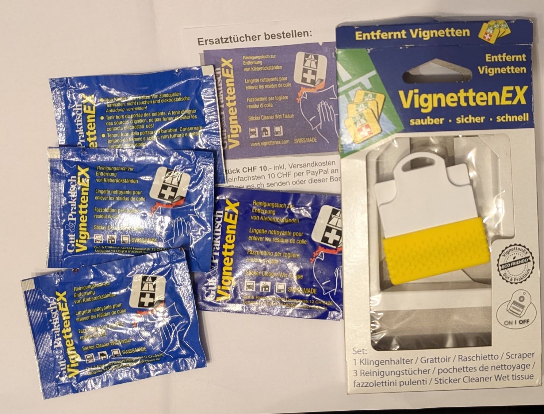 Tous les outils: VignettenEX Scheibenaufkleber Entferner Set – D'occasion à Riehen par fab_972b
