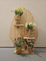Osterdeko Holz-Ei, Handarbeit