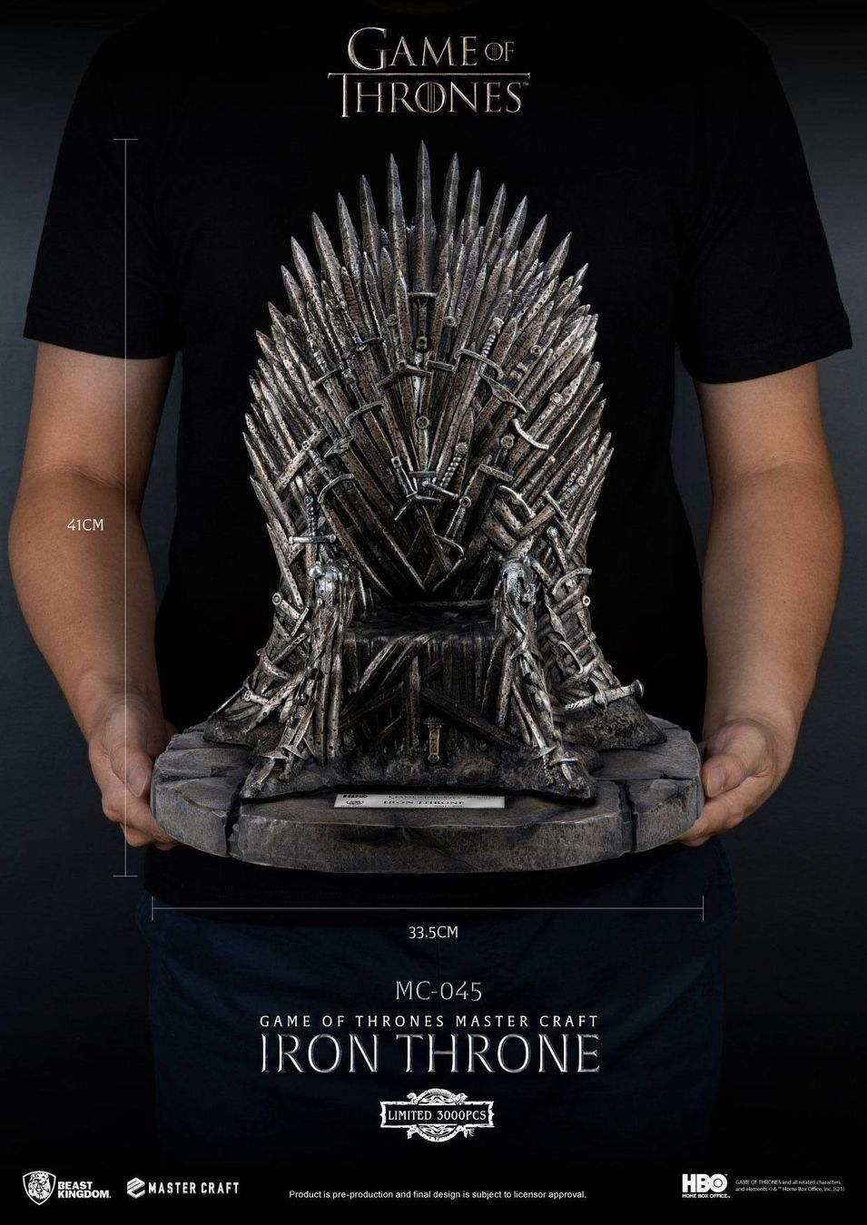 Hot Toys Statuette: Game of Thrones Iron Throne MC-045 Beast Kingdom – Nuovo e nell'imballaggio originale da Sisseln AG venduto da schenk-figuren 5