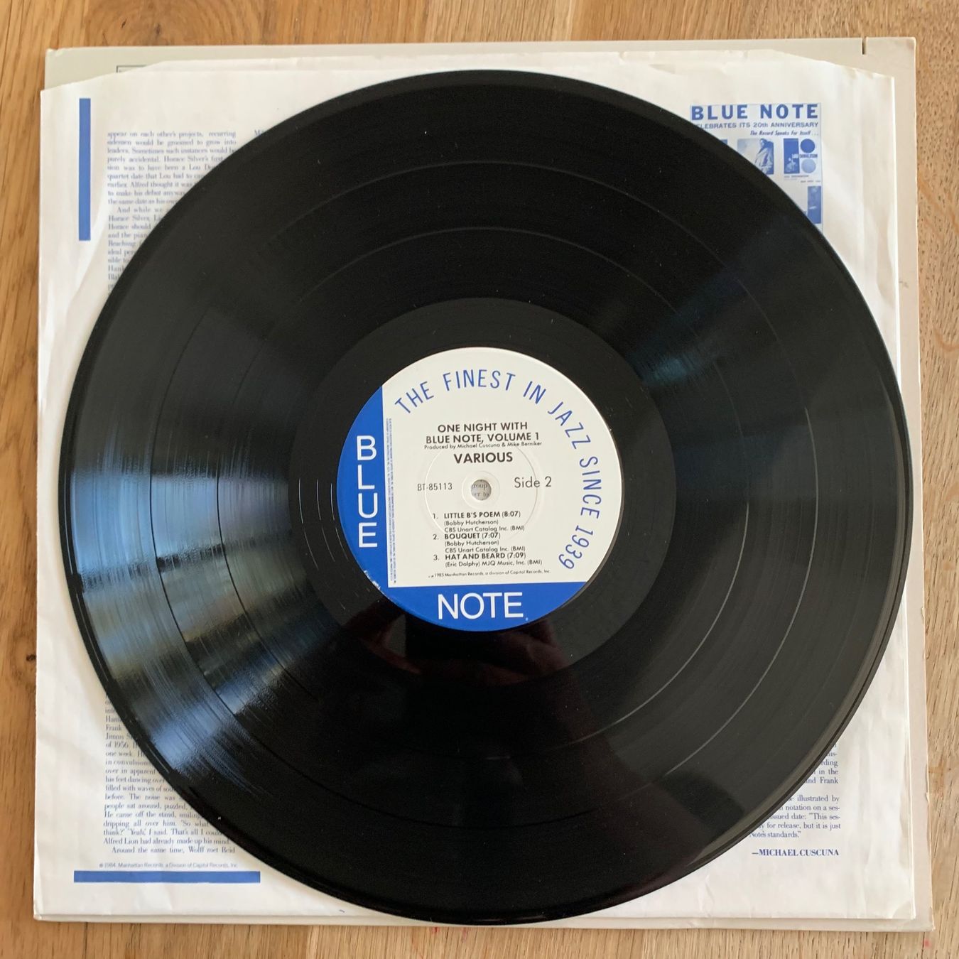 Dischi in vinile: ONE NIGHT WITH BLUE NOTE VOL. 1...COMPIL US 1985...VG++/VG+ – Usato da Gals venduto da Diskopatshop 3