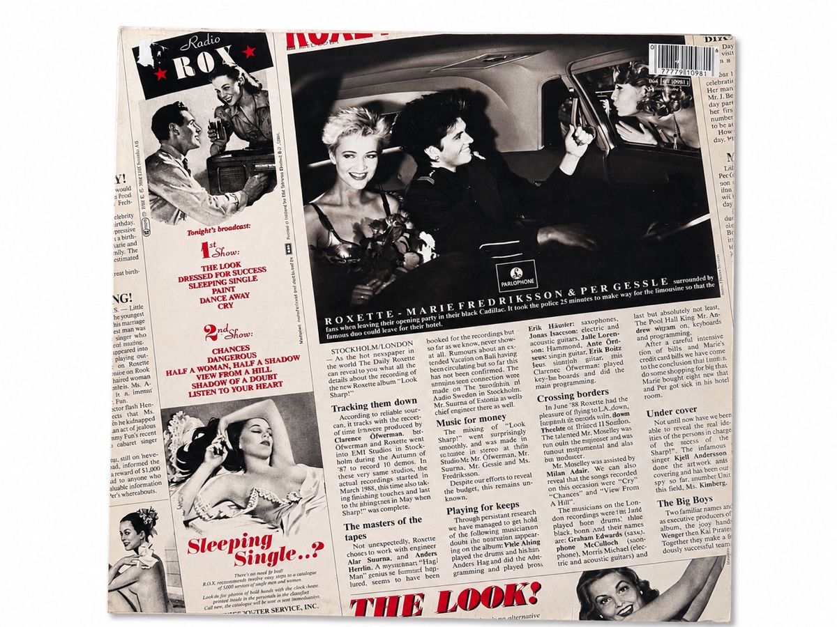 Dischi in vinile: Roxette – Look Sharp! LP Originale 1988 – Usato da Arosio venduto da mg7_j2j8 2