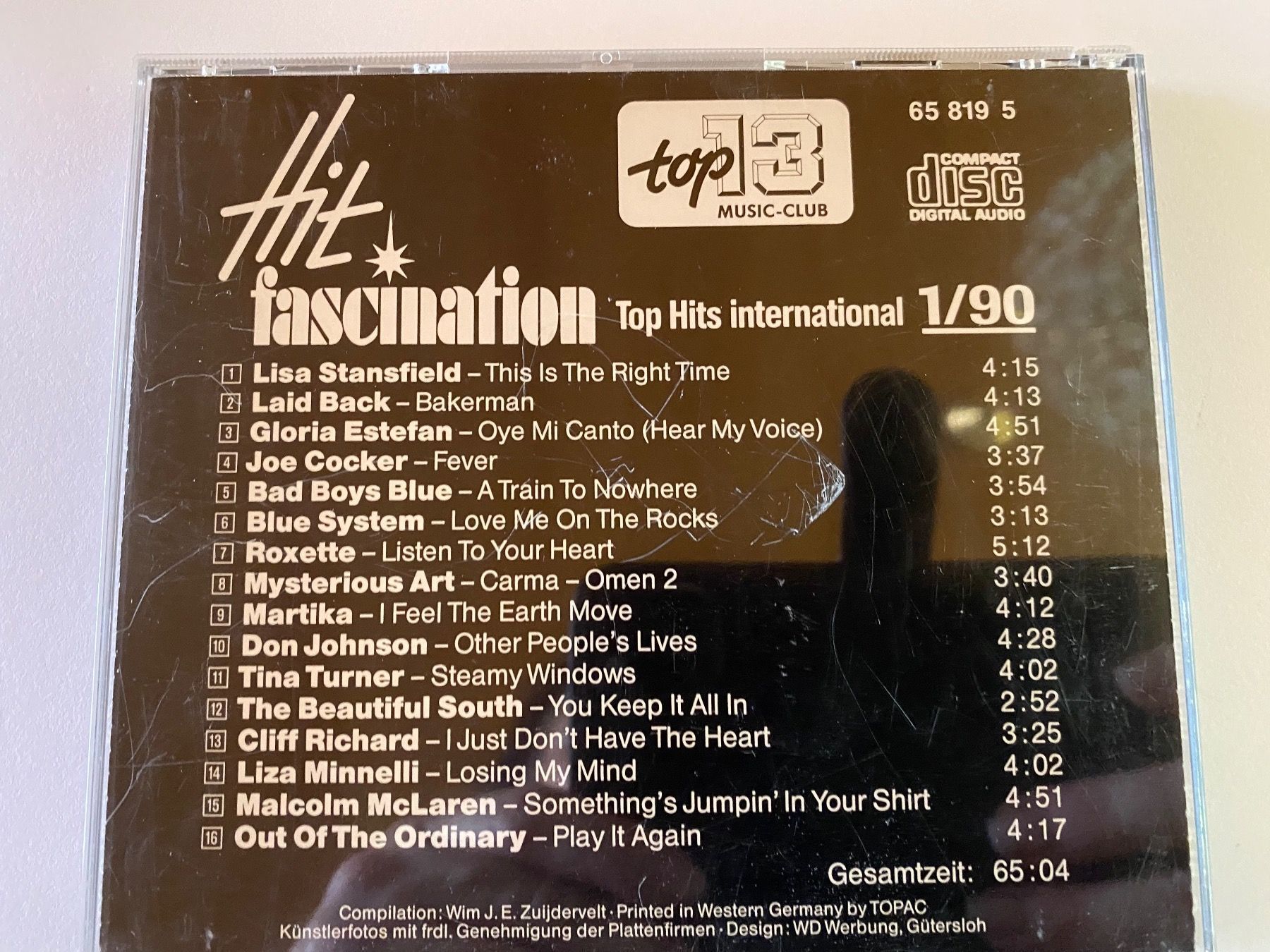 CD: CD - Top Hits international - 01.90 – Usato da Bellach venduto da Legdance 1