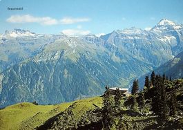 BRAUNWALD Ortsstockhaus gegen Kärpf und Hausstock