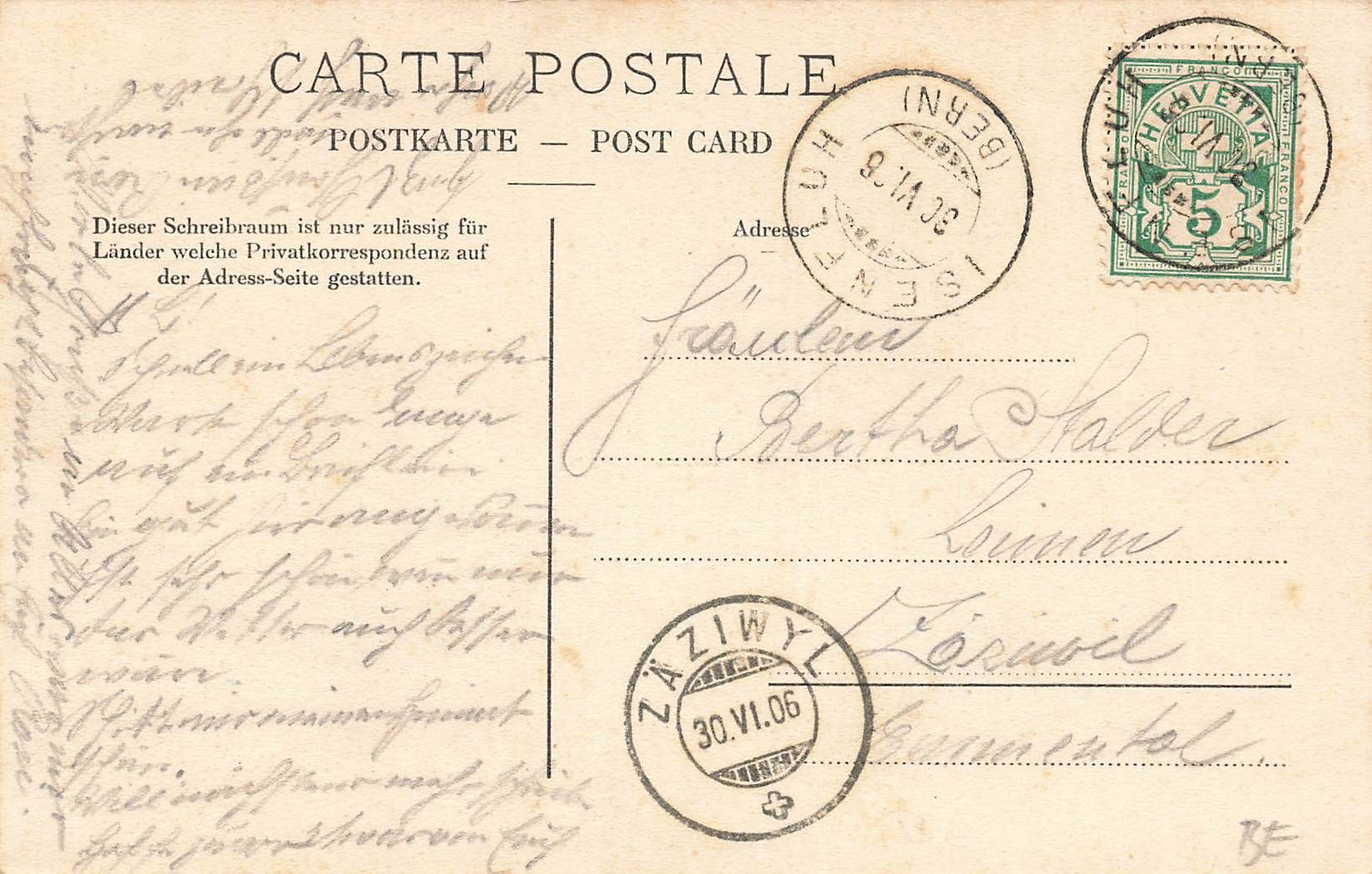 Cartoline postali: Isenfluh hotel Jungfrau – Usato da Biasca venduto da Blenio71 1
