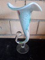 Murano Glasvase M. Pollitzer bunter Tupfen und Spiralen
