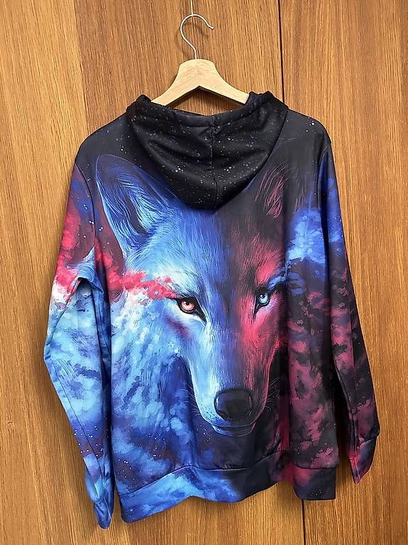 Maglioni & Felpe: Kapuzenpullover mit Wolf – Usato da Gais venduto da T_iziana 1