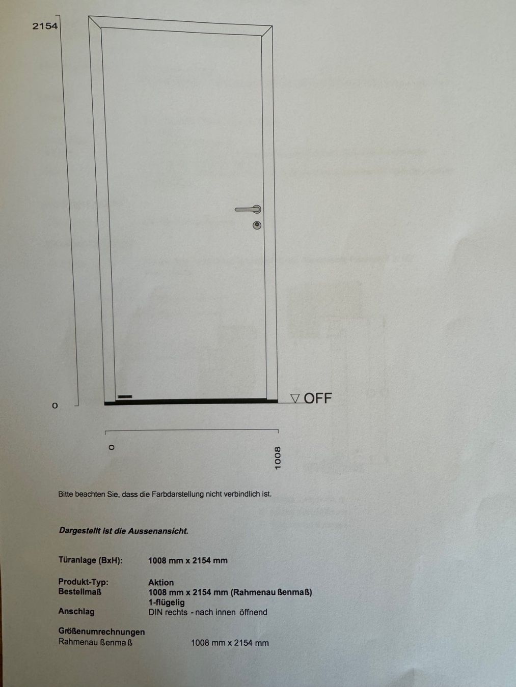 Hörmann Portes: Hörmann Türe Thermo 46 – Neuf (Voir description) à Nottwil par ema-tech