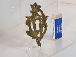 1 schöne antike Schlüssel Rosette, Messing (LOT770#MBS3)